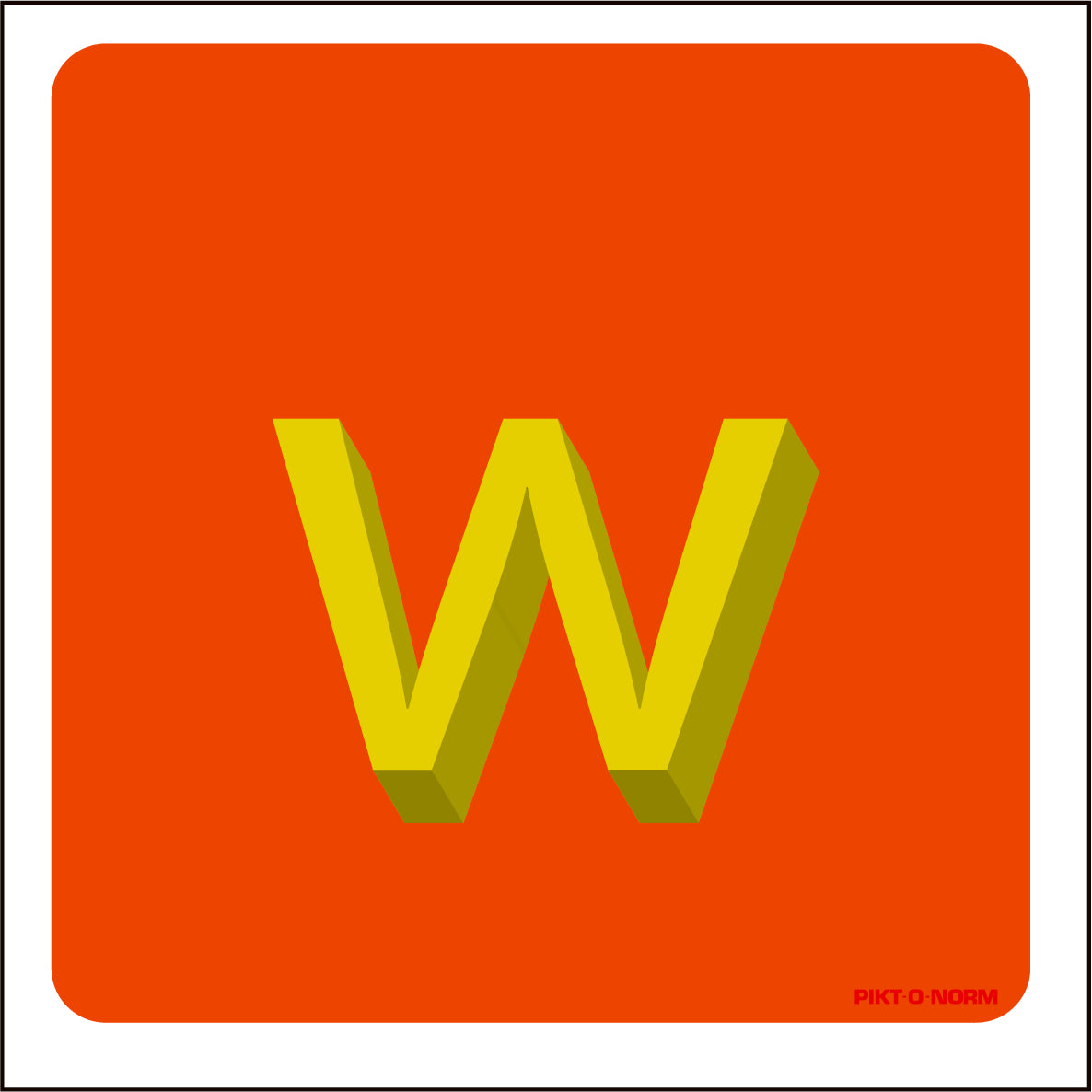 LETTER w