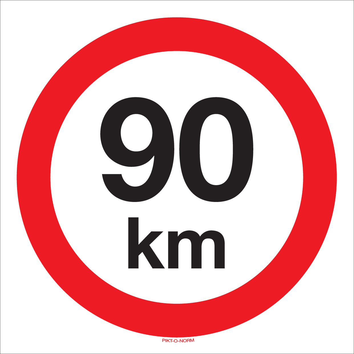 VITESSE LIMITÉE 90 KM