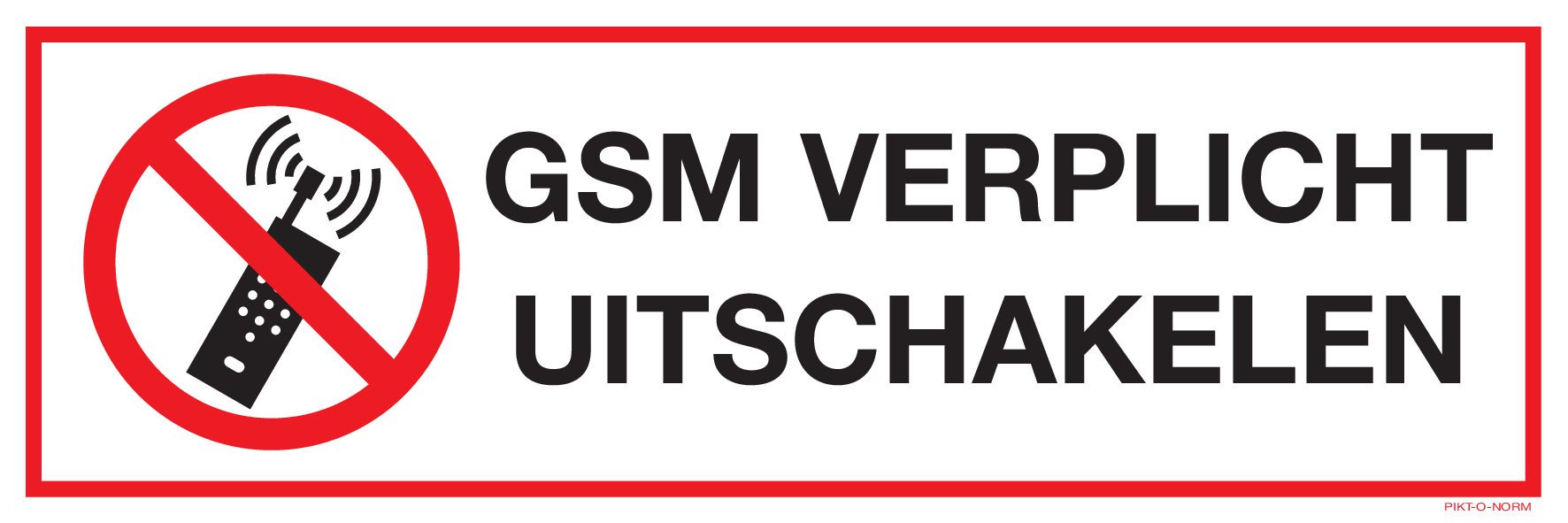 GSM VERPLICHT UITSCHAKELEN