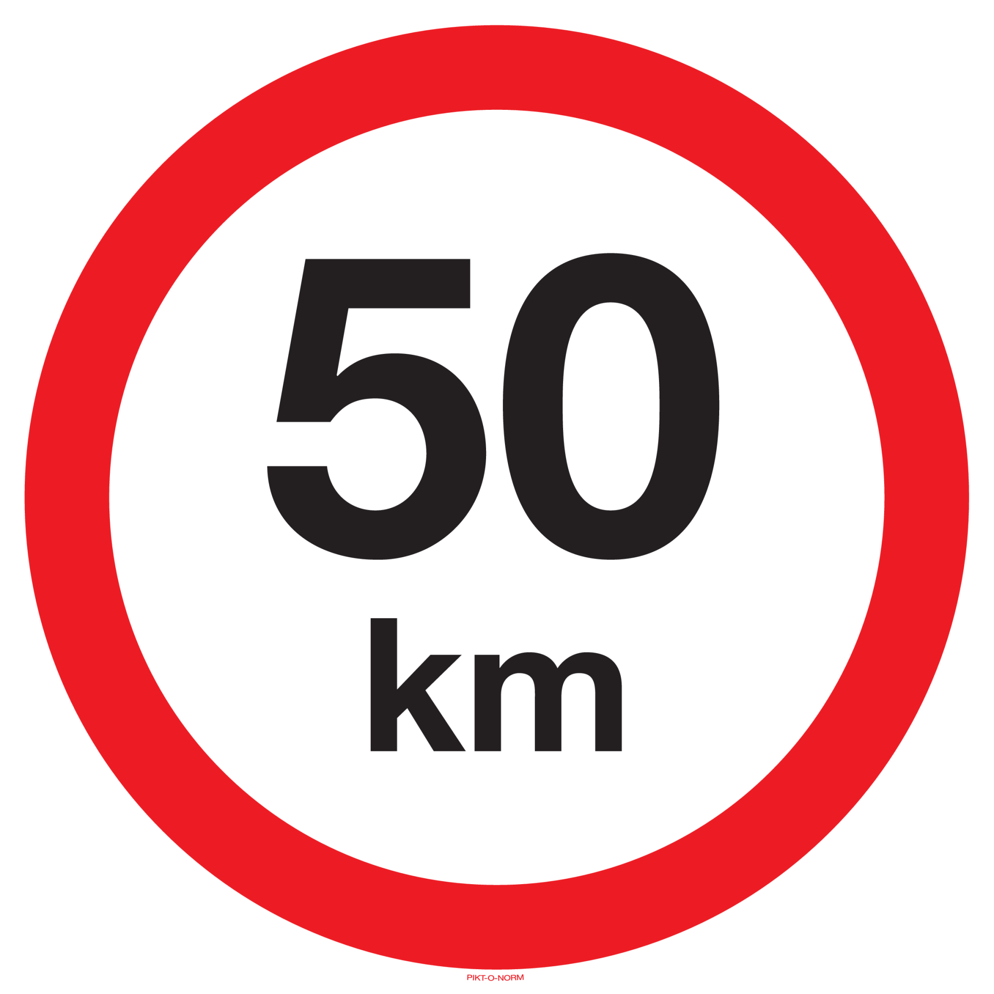 VITESSE LIMITÉE 50 KM