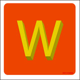 LETTER W