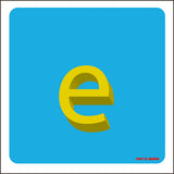 LETTRE e