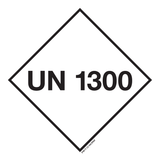 UN 1300. ADR CL 3.SUCCÉDANÉ TÉRÉBENTHINE
