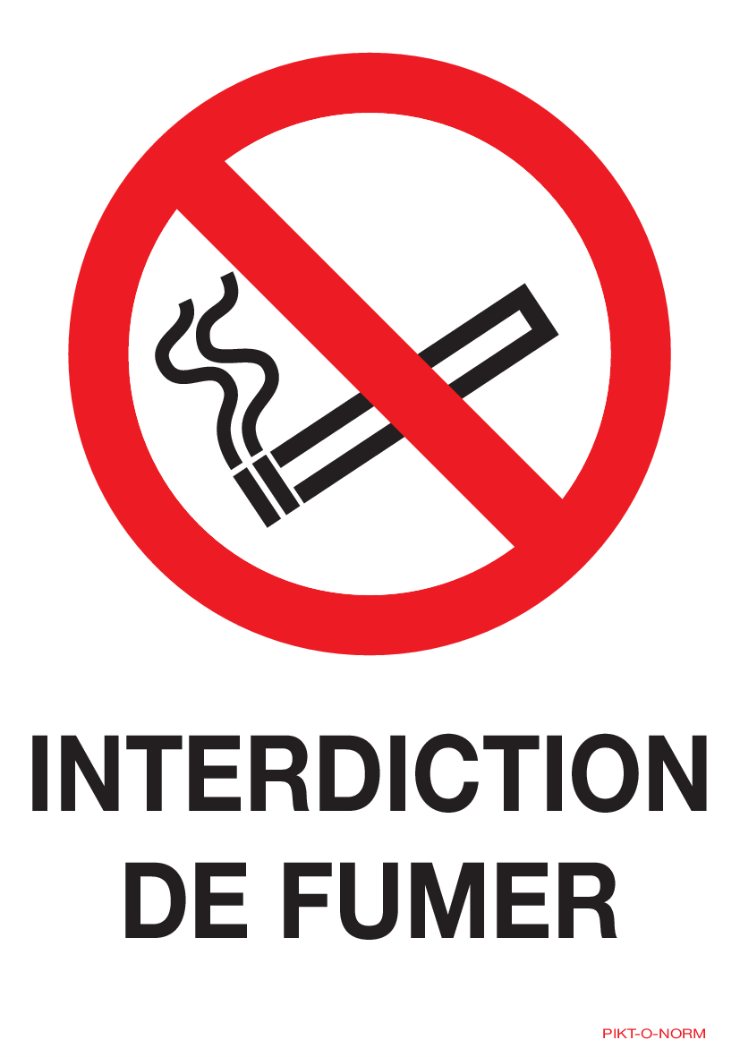 INTERDICTION DE FUMER