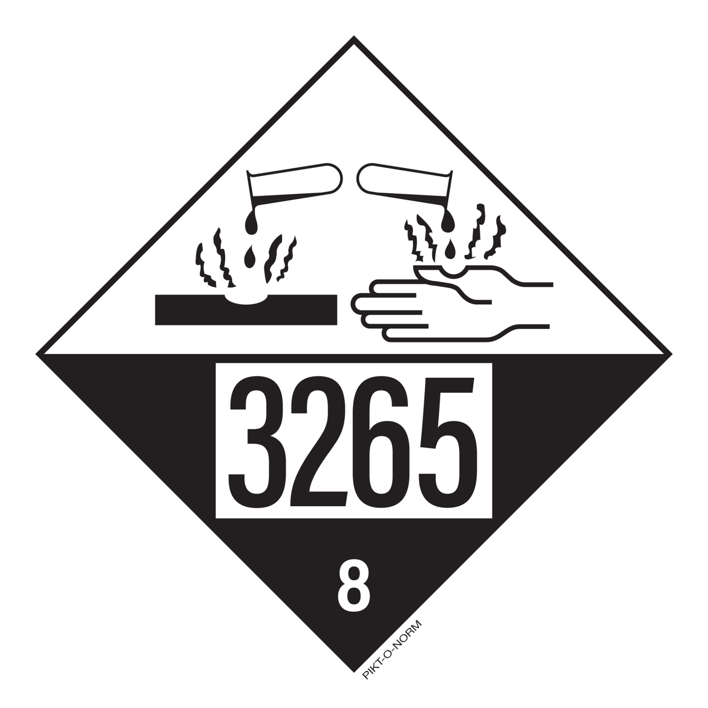 IMO 8.0 CORROSIEF MET UN 3265