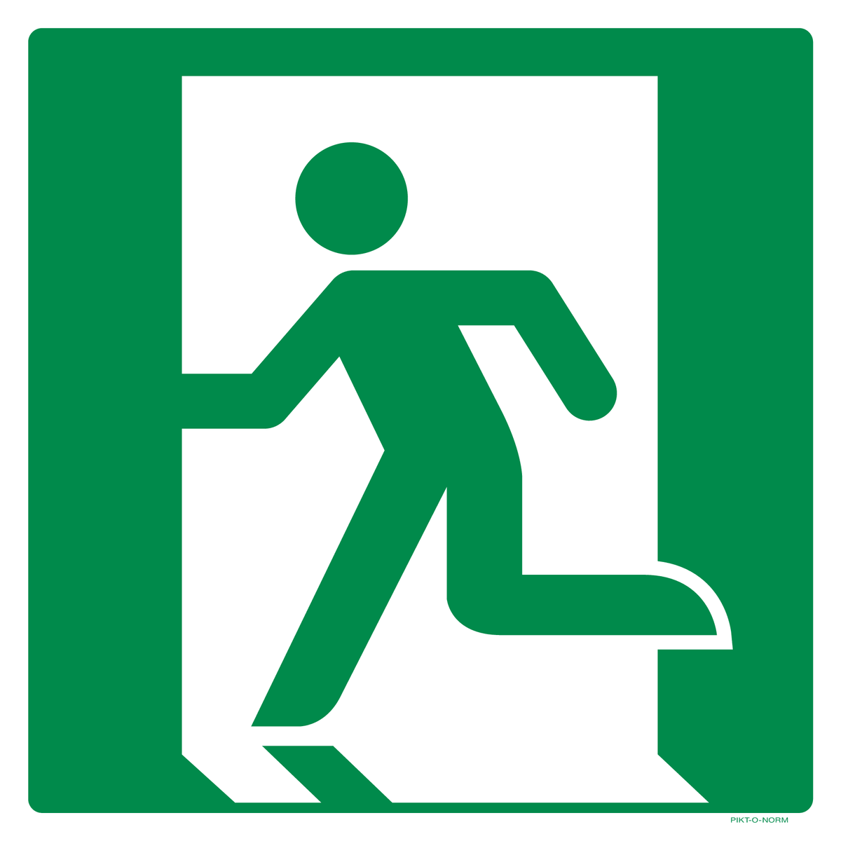 ISSUE DE SECOURS À GAUCHE ISO7010-E001