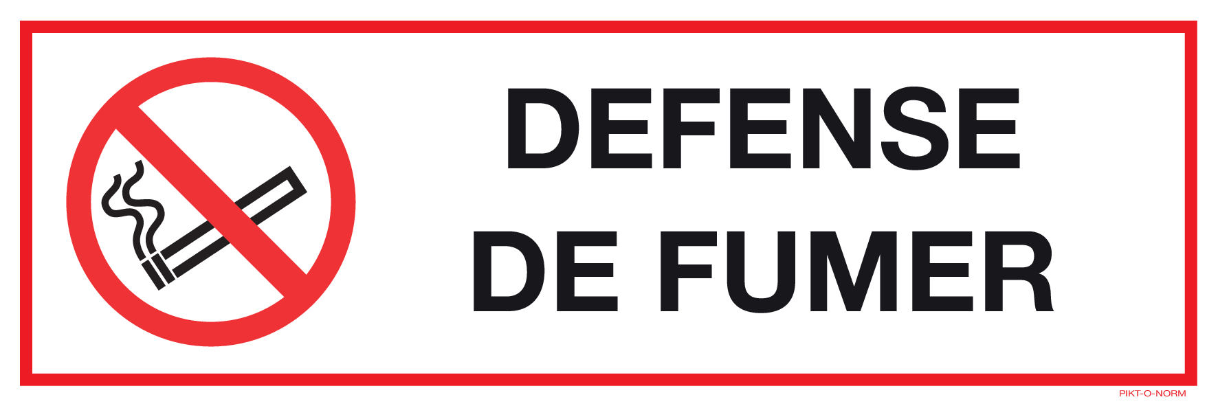 DEFENSE DE FUMER