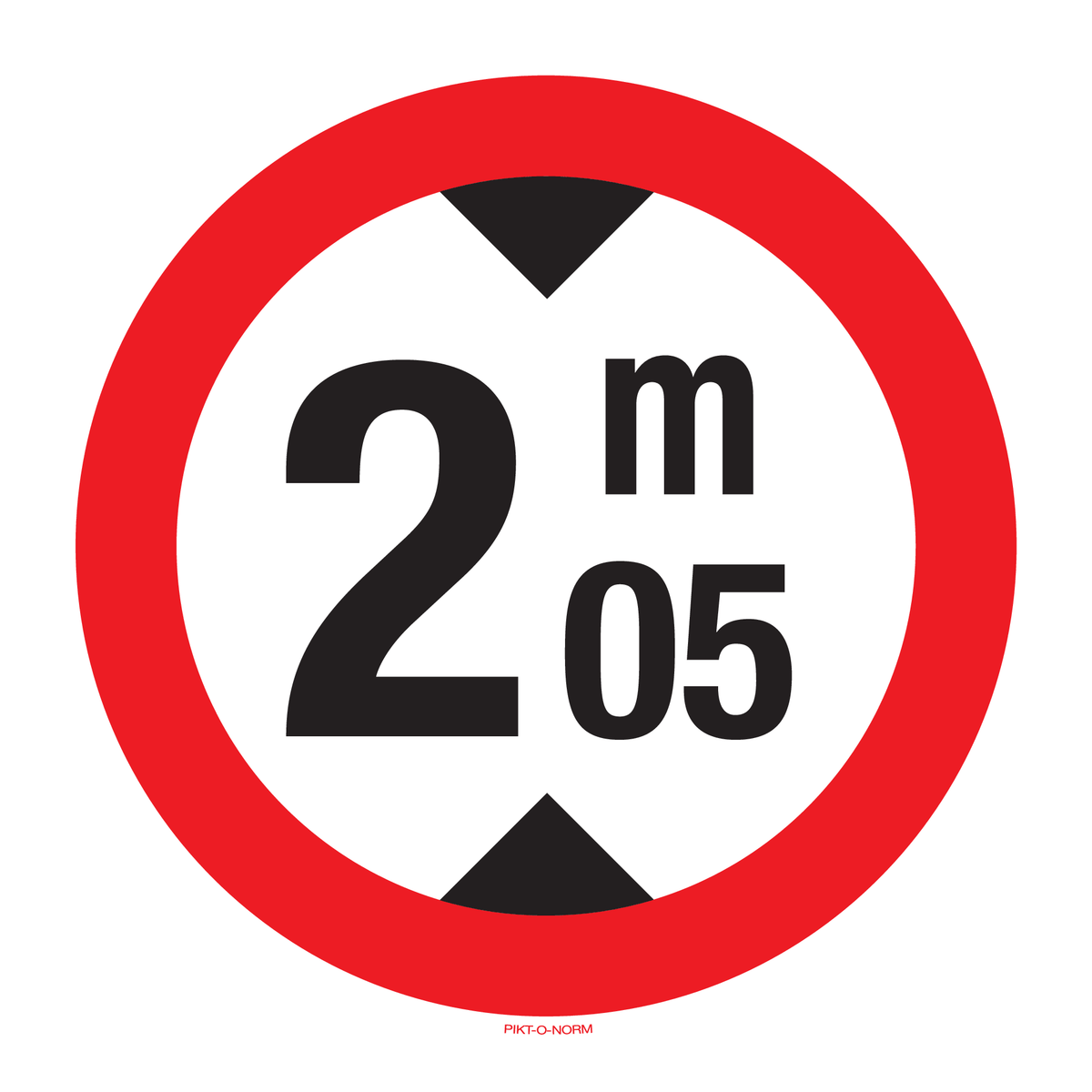 MAXIMUM HOOGTE: 2M05