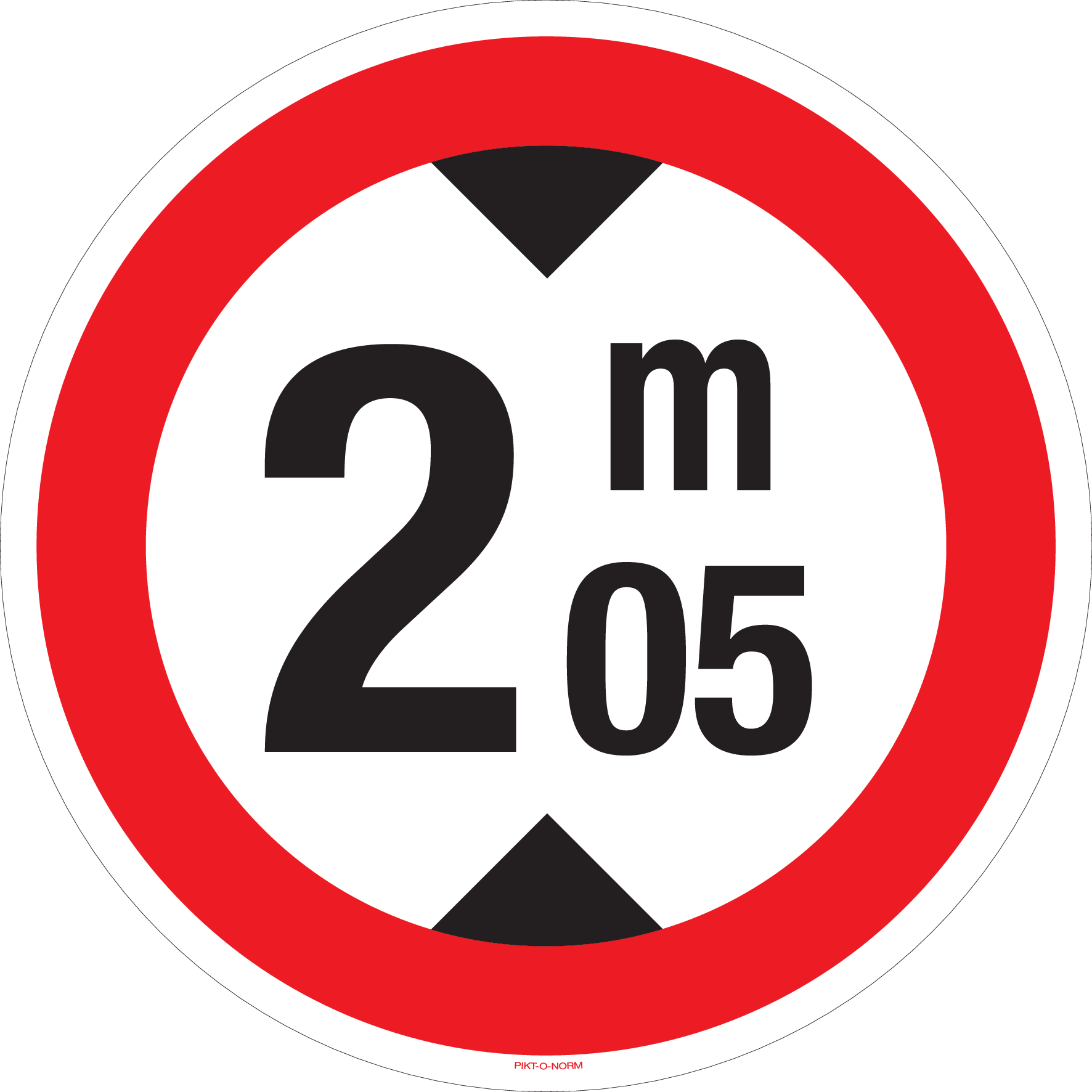 MAXIMUM HOOGTE: 2M05