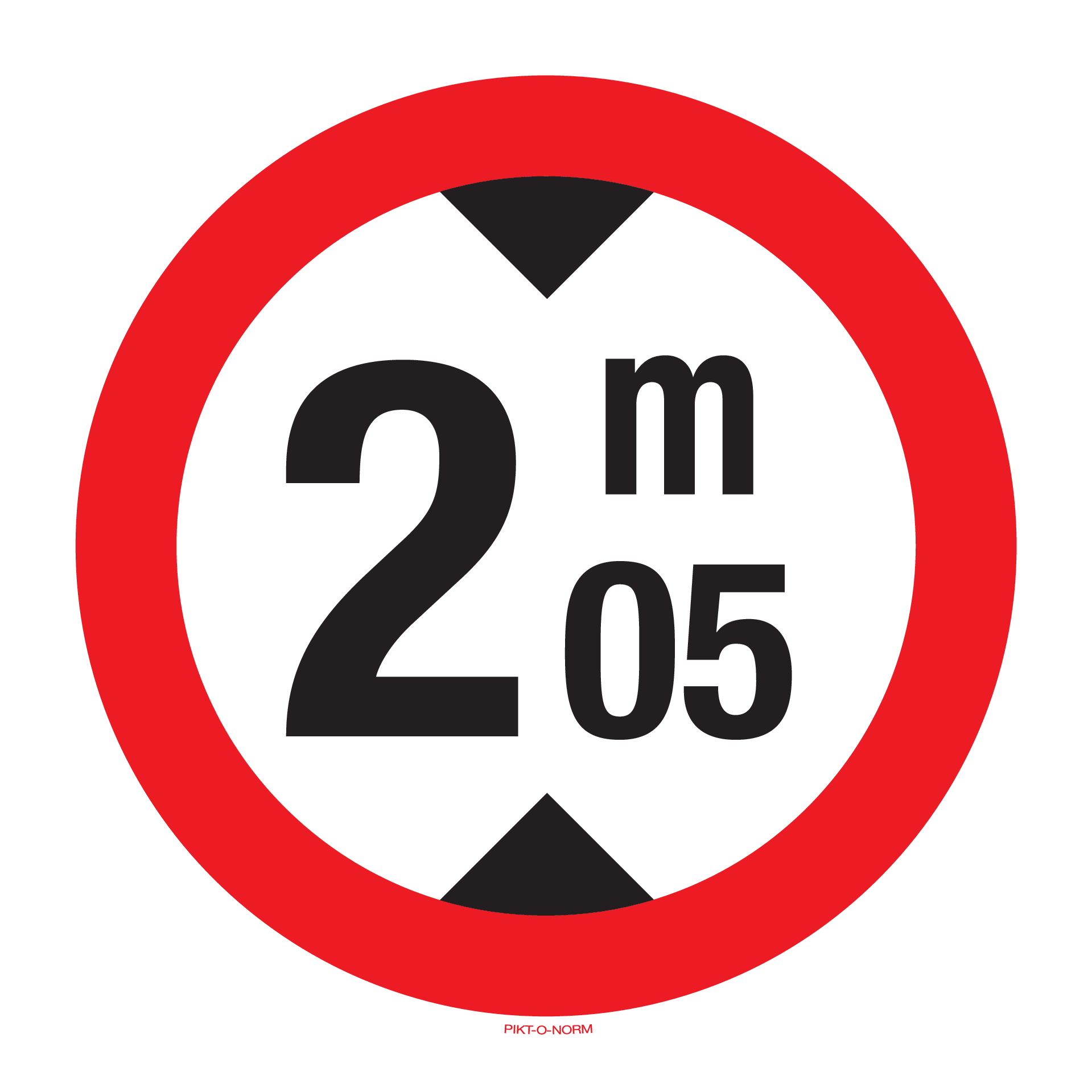 MAXIMUM HOOGTE: 2M05