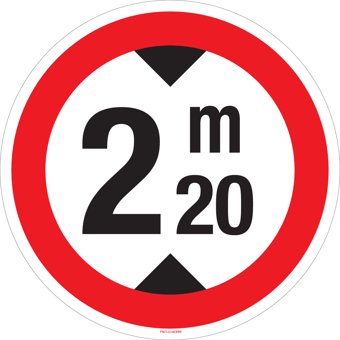 MAXIMUM HOOGTE: 2M20