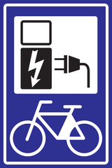 POINT DE CHARGEMENT POUR VÉLOS ÉLECTRIQ.