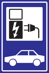 OPLAADPUNT VOOR ELEKTRISCHE AUTO'S