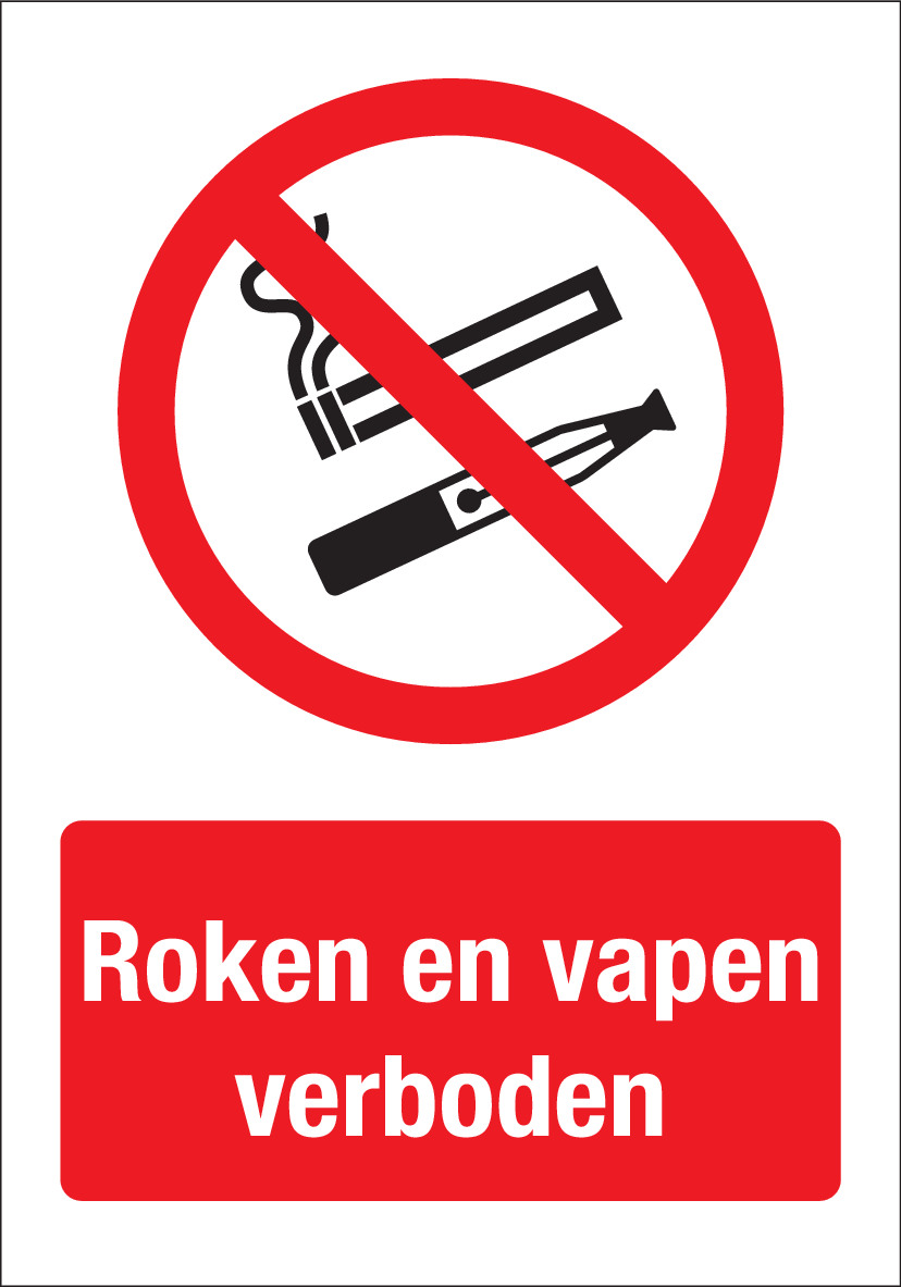 ROKEN EN VAPEN VERBODEN