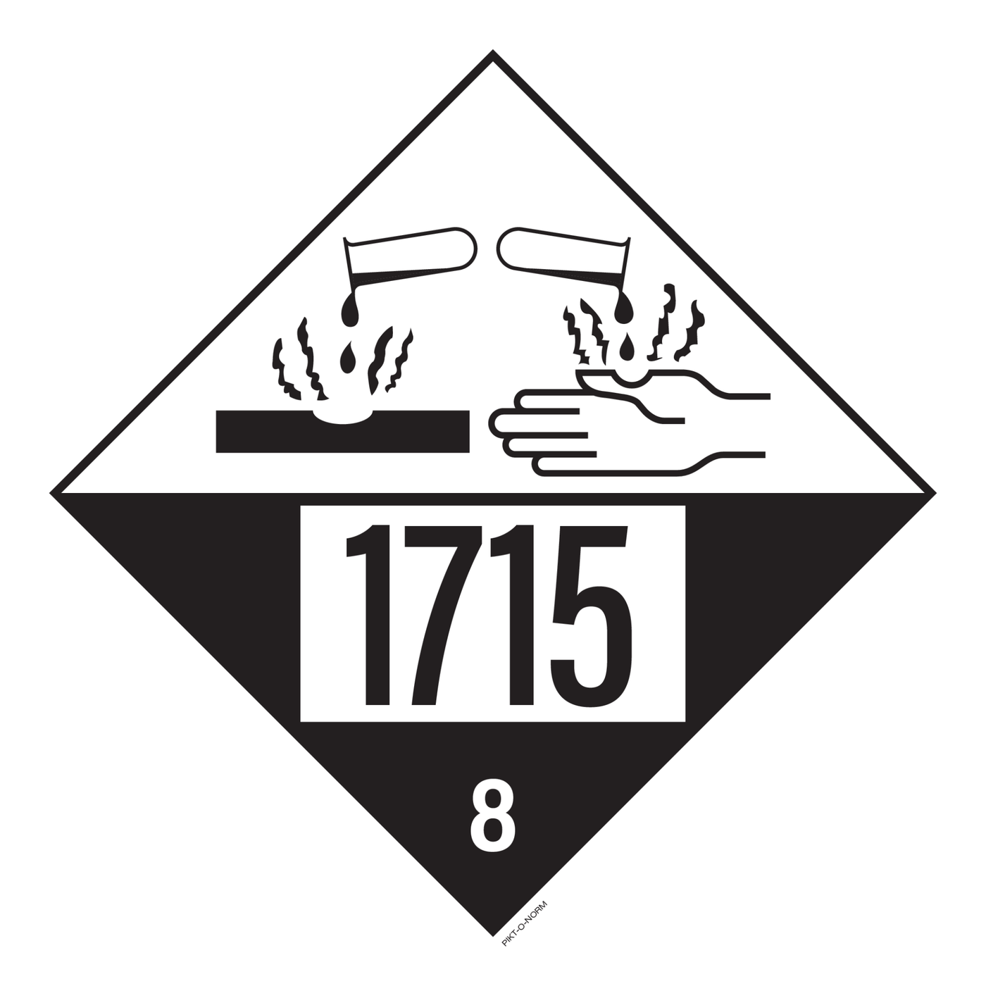IMO 8.0. CORROSIF A UN 1715