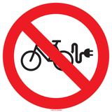 CHARGE DE VÉLO INTERDITE