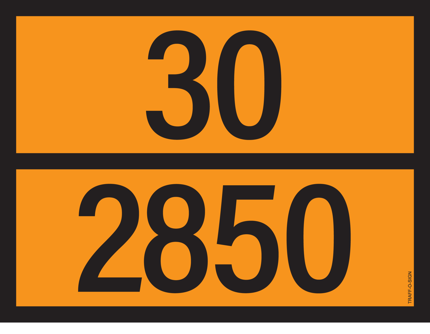 ADR BORD MET GEVARENCODE 30/2850