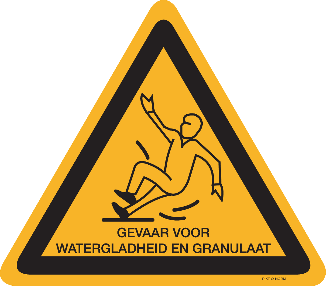 GEVAAR VOOR WATERGLADHEID EN GRANULAAT