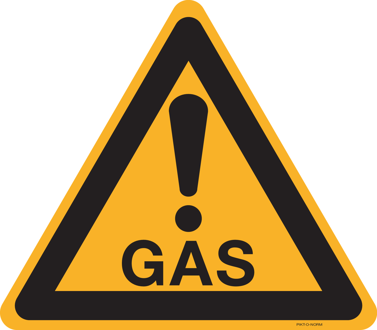 WAARSCHUWING GEVAAR GAS!