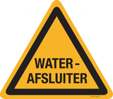 AVERTISSEMENT WATERAFSLUITER