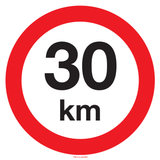 VITESSE LIMITÉE 30 KM