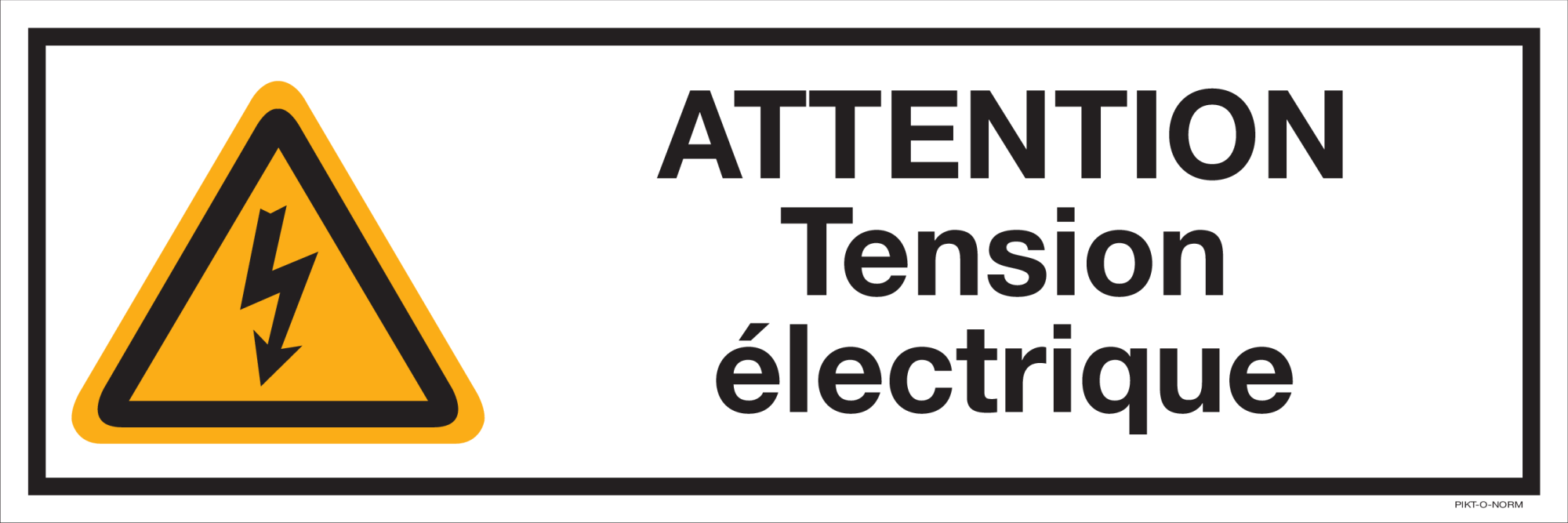 ATTENTION TENSION ÉLECTRIQUE