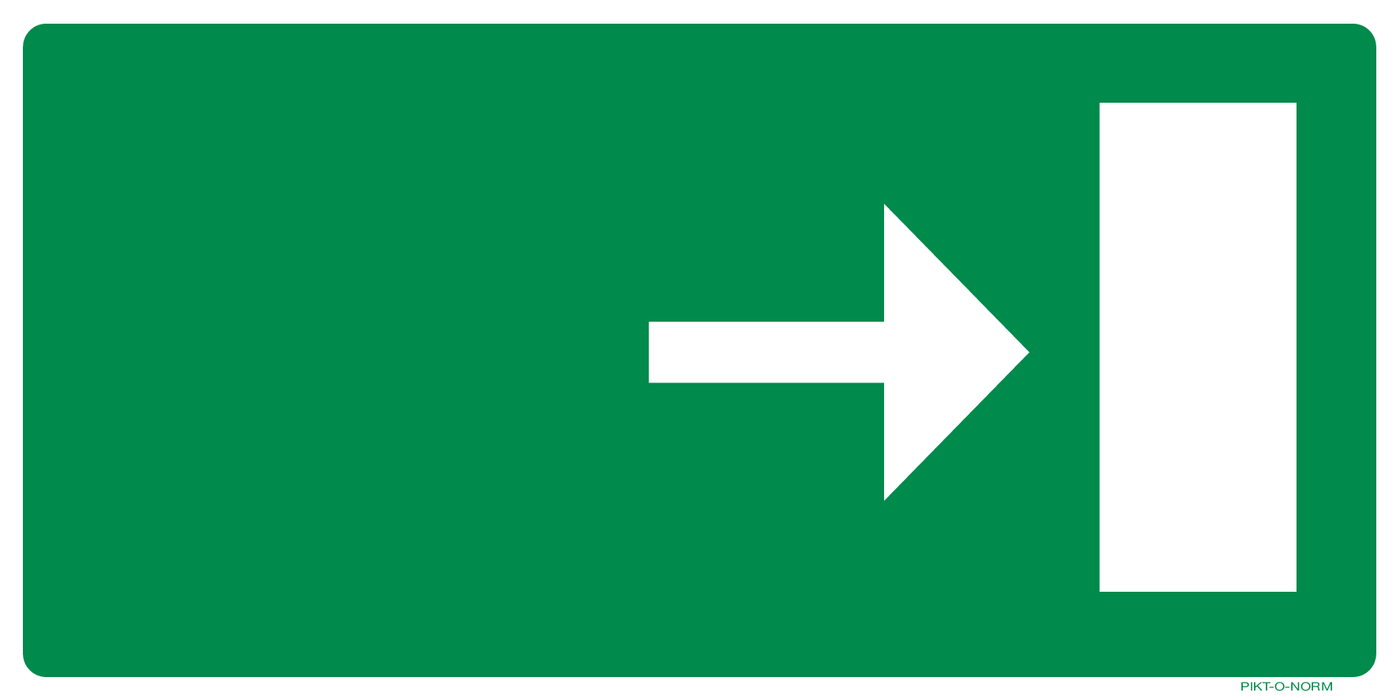 VLUCHTWEG, RICHTINGSPIJL LINKS OF RECHTS