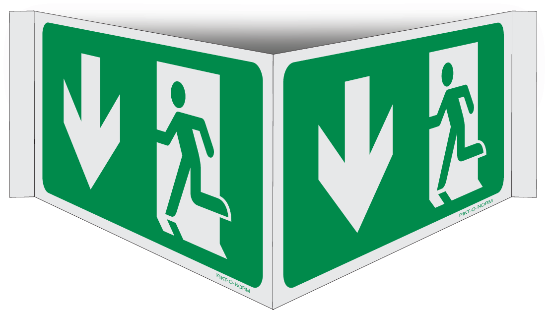 ISSUE DE SECOURS GAUCHE VERS LE BAS