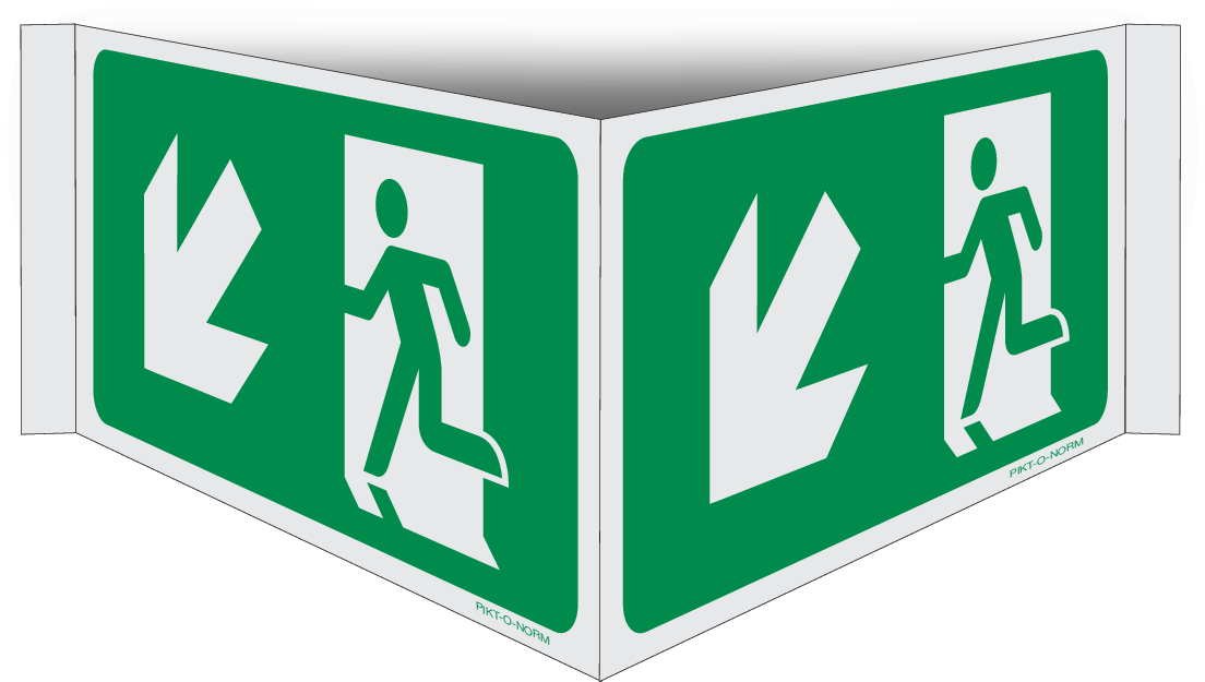 VLUCHTWEG, TRAP LINKS NAAR BENEDEN