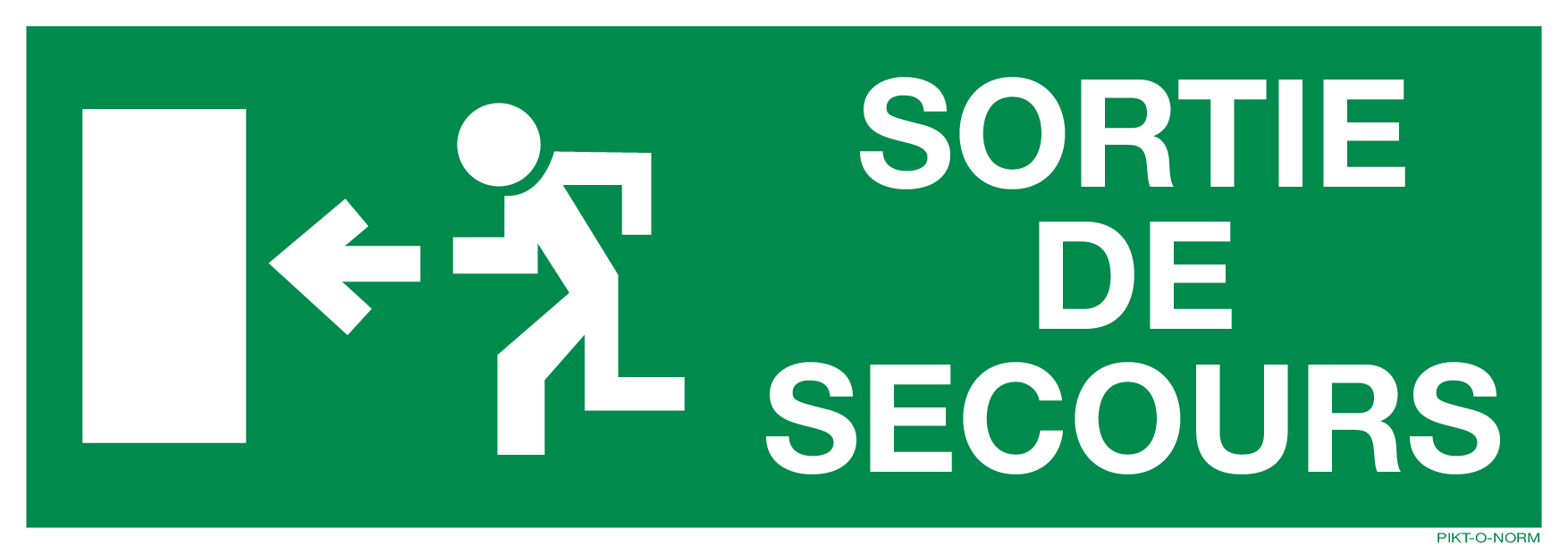 SORTIE DE SECOURS À GAUCHE