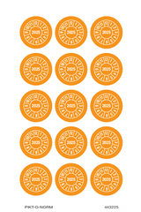 2025, PASTILLES CALENDRIER ORANGE