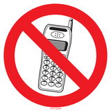 INTERDIT AUX TÉLÉPHONE PORTABLE