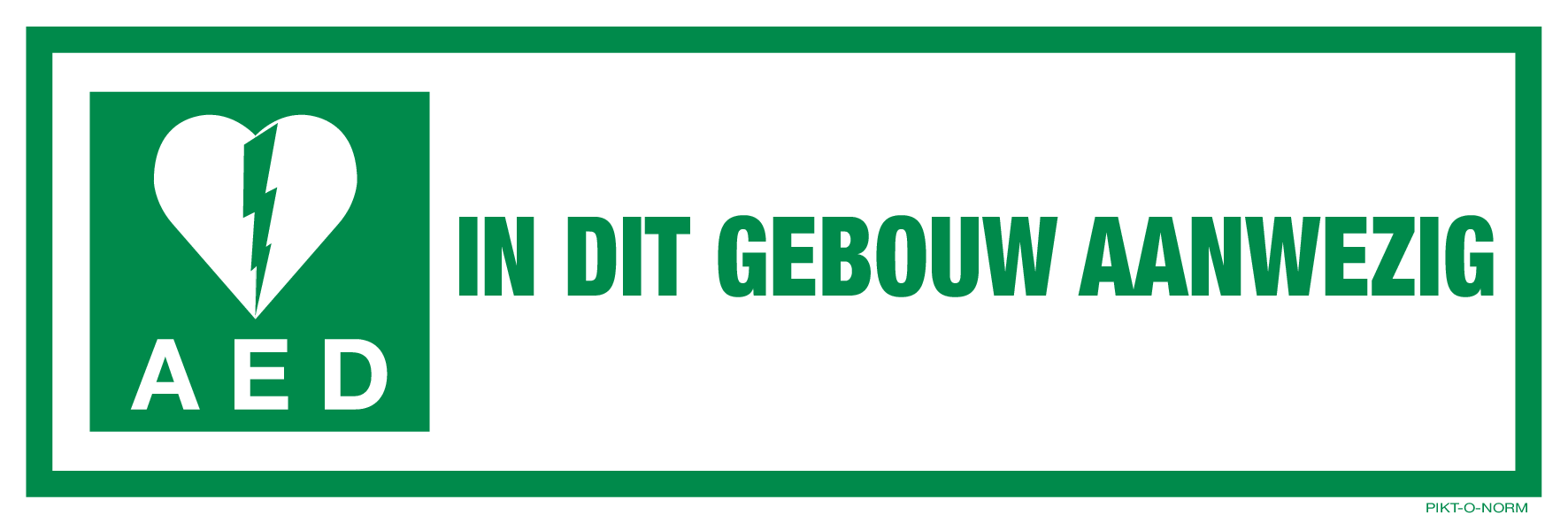 AED IN DIT GEBOUW AANWEZIG