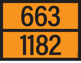 ADR BORD MET GEVARENCODE 663/1182