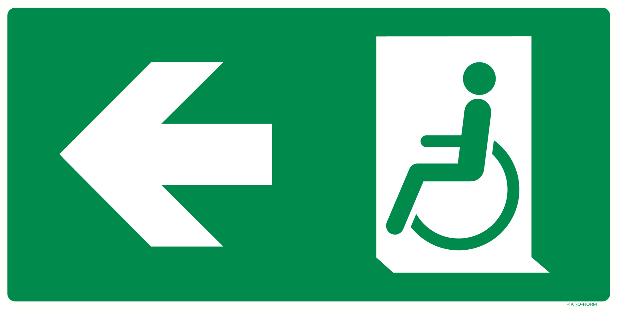 VLUCHTWEG LINKS VOOR GEHANDICAPTEN