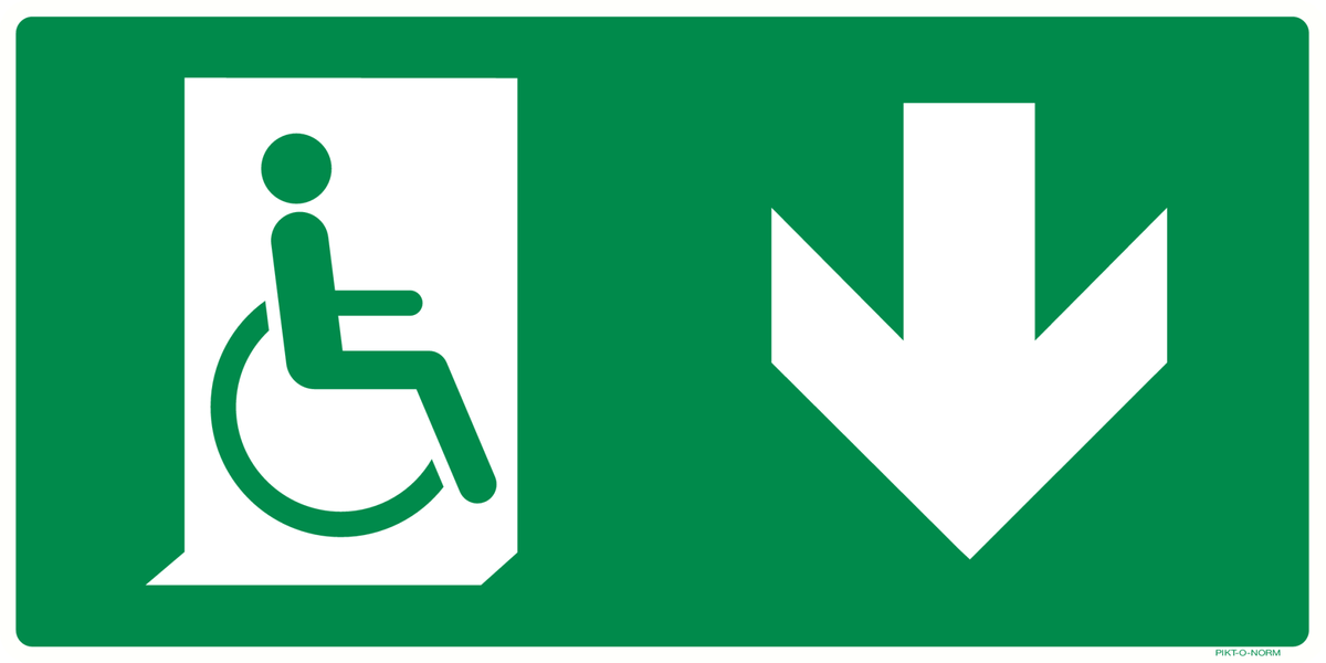 VLUCHTWEG BENEDEN RECHTS GEHANDICAPTEN