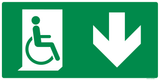 VLUCHTWEG BENEDEN RECHTS GEHANDICAPTEN