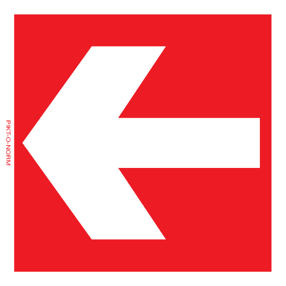FLÈCHE DROITE VERS ÉQUIPEMENT D'INCENDIE