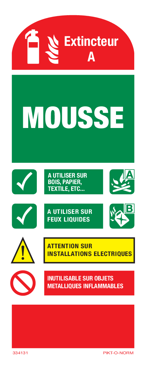 EXTINCTEUR À MOUSSE