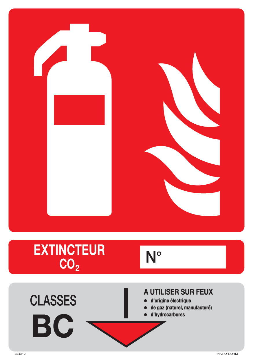 EXTINCTEUR CLASSES BC