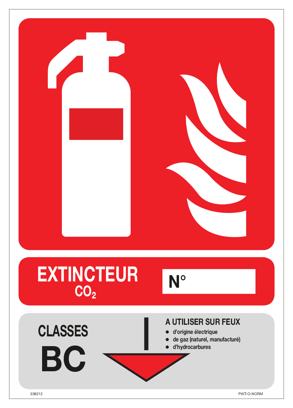 EXTINCTEUR CLASSES BC