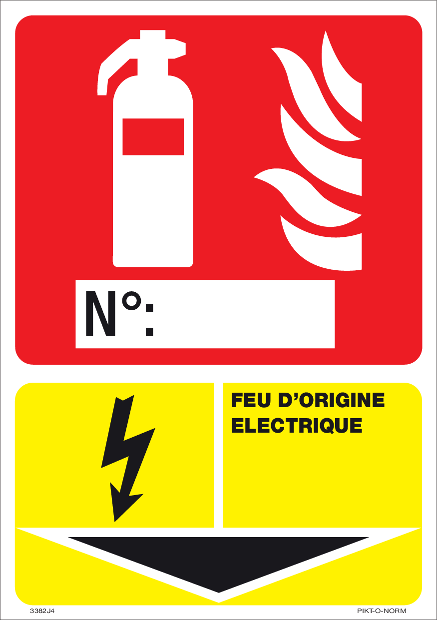 EXTINCTEUR, FEU ÉLECTRIQUE