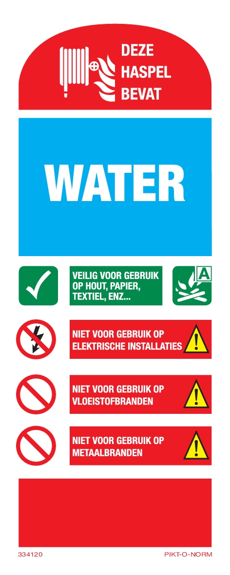 DEZE HASPEL BEVAT WATER