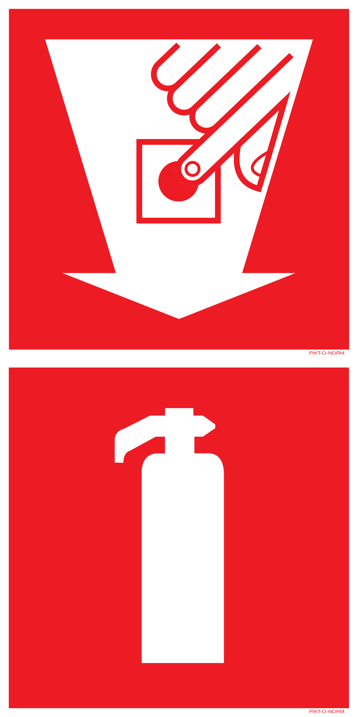 POINT D'ALARME INCENDIE + EXTINCTEUR