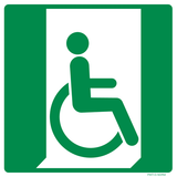 SORTIE SECOURS À DROITE HANDICAPES E030