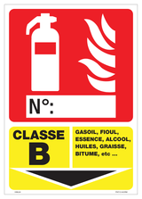 EXTINCTEUR, CLASSE B