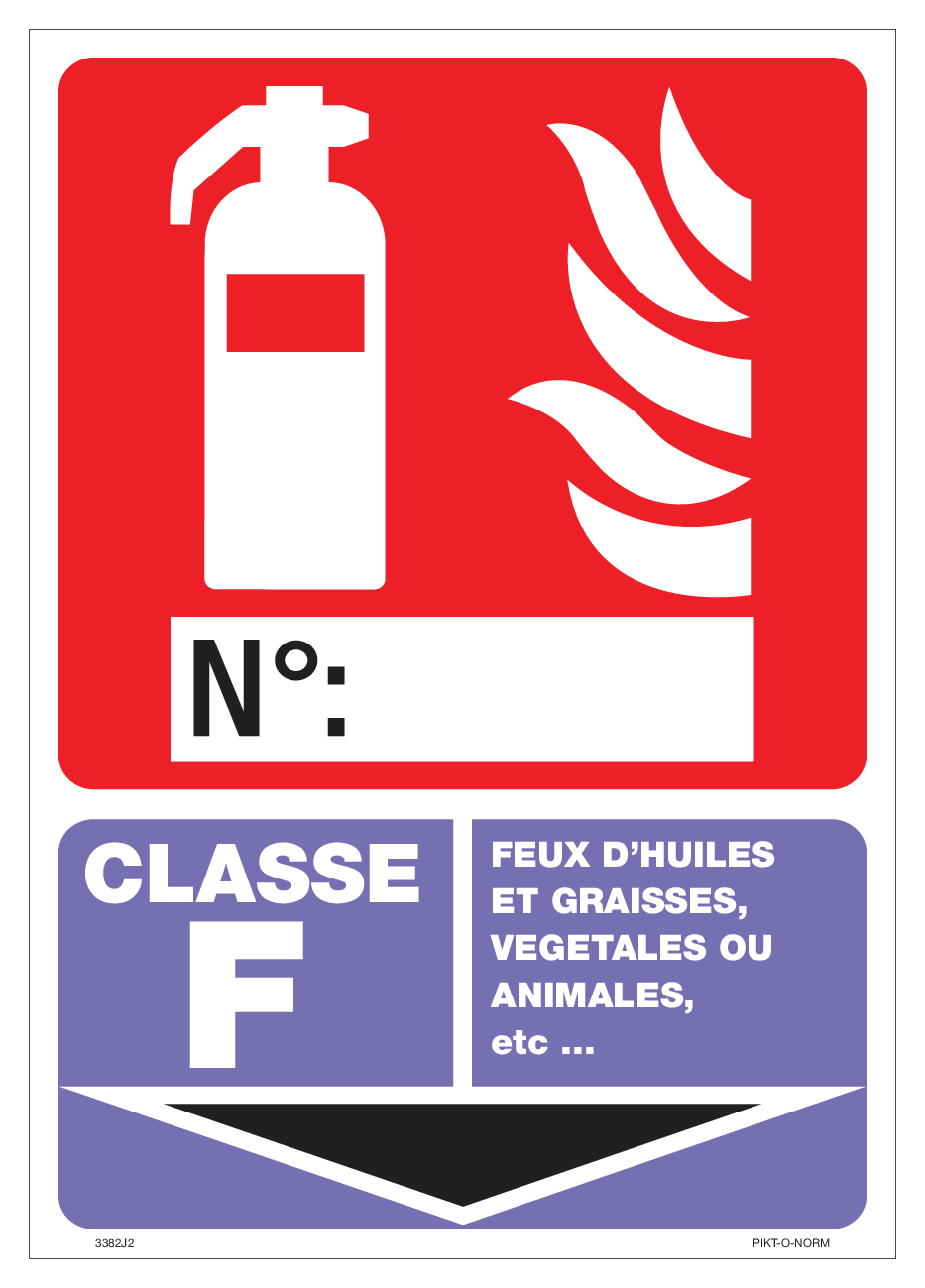 EXTINCTEUR, CLASSE F