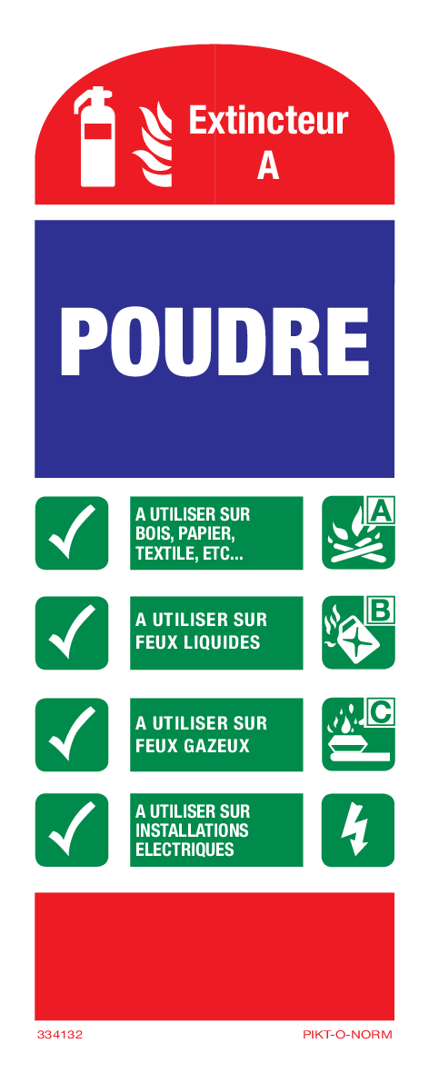 EXTINCTEUR À POUDRE