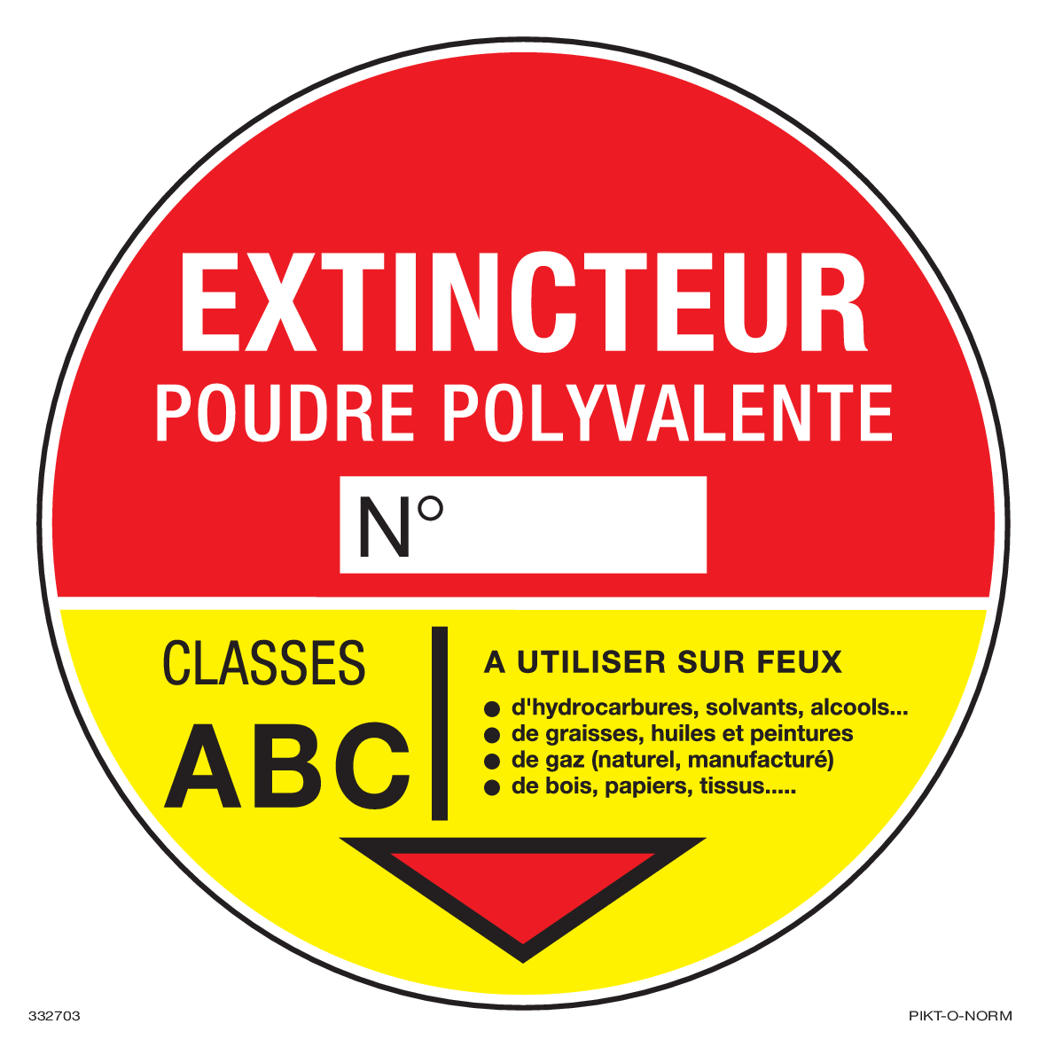 EXTINCTEUR POUDRE POLYVALENTE