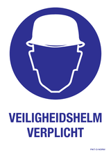 VEILIGHEIDSHELM VERPLICHT